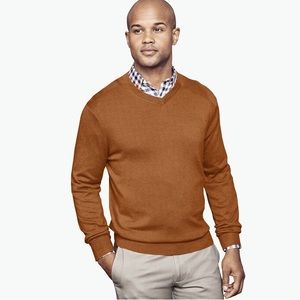 Johnston & Murphy Cotton V-Neck Sweater Sz M